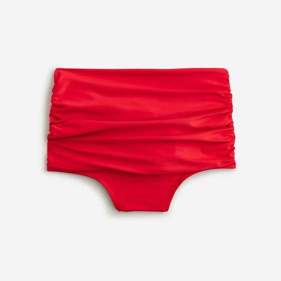 J.CREW Ruched high-rise full-coverage bikini bottom size Xs - Picture 1 of 5